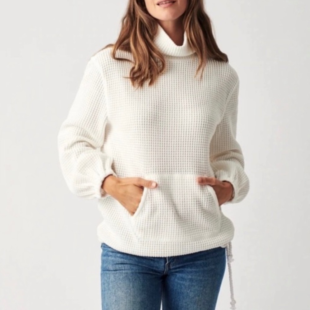 Faherty Echo Thermal Waffle Weave Pullover Sweate… - image 6